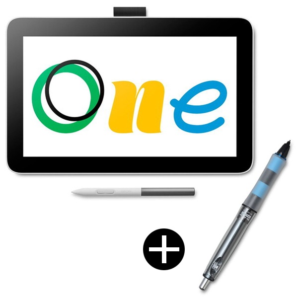 WACOM DTC121W4D ホワイト Wacom One 12 液晶ペンタブレット + Dr. Grip デジタルペン CP202A02A ブラック セット