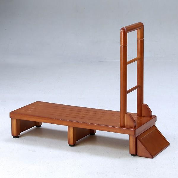 玄関 踏み台 片手すり付き 90cm 昇降台 段差解消 ステップ台 介護 補助台 立ち上がり 足腰 負担軽減 安心 安全