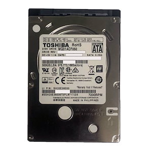 【MQ01ACF050】　内蔵 ハードディスク 2.5インチ　HDD500GB　2.5インチ HDD　　500GB 7200 rpm 動作保証有　アウトレット 安い