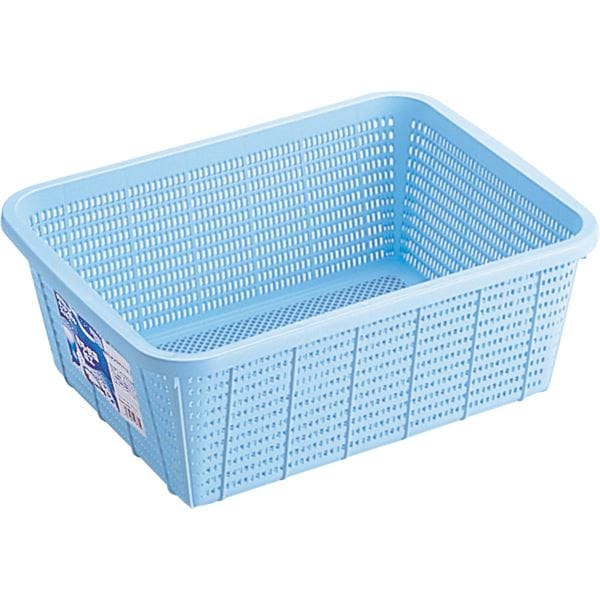 (28セット) キッチンバスケット/キッチン用品 (DMサイズ) ブルー 材質：PP メッシュ形状 『HOME＆HOME』
