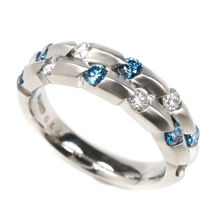 Pt900プラチナ リング・指輪 ダイヤモンド0.60ct 11号 9.4g レディース 中古