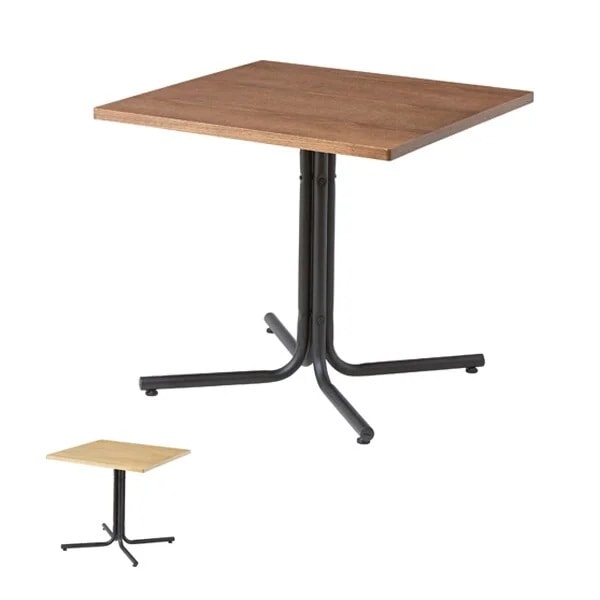 カフェテーブル スクエア スチール脚 ダリオ 75cm角