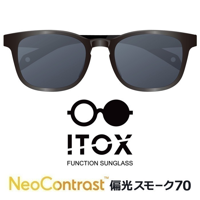 メガ割対象 ITOX NeoContrast 偏光スモーク70　1箱/宅配便またはレターパックプラス