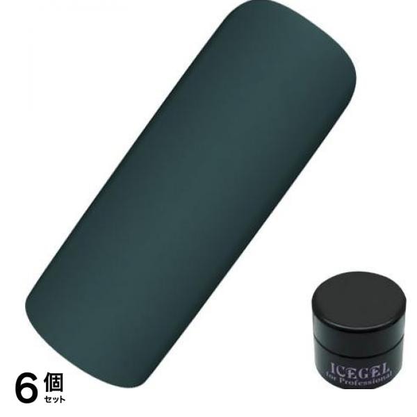 ICEGEL(アイスジェル) A BLACK クラシックガラスジェル 1187 ガラスジャングルグリーン 3g 6個セット