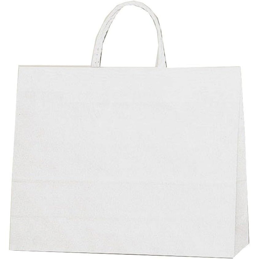 （まとめ買い）シモジマ HEIKO 手提げ紙袋 スムースバッグ Y-3 白無地 25枚 幅390xマチ120x高310mm 003157000 [x3セット]