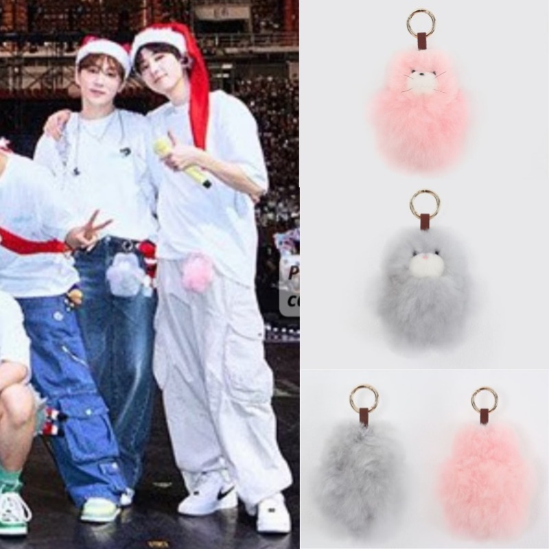 【SEVENTEENスングァン,ウォヌ着用】ALPACA CAT KEYRING PINK/GREY韓国正規品韓国アイドル多数着用