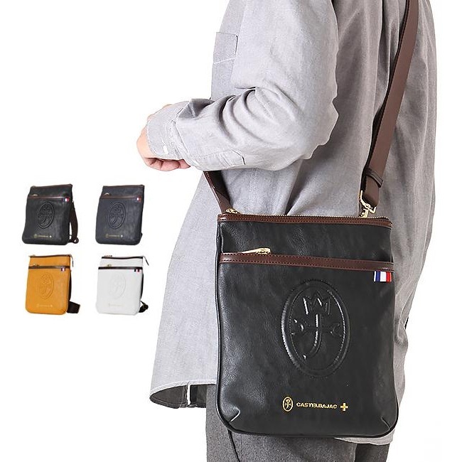 ショルダーバッグ メンズ レディース 斜めがけ ブランド カステル バジャック 033101