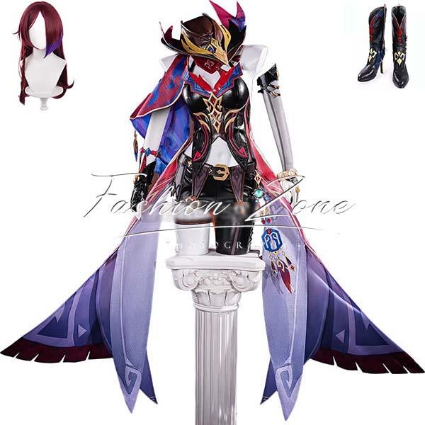 原神 げんしん 風 チャスカ Chasca ナータ花羽会 コスプレ衣装 ウィッグ 靴 cosplay ハロウィン 演出服 変装