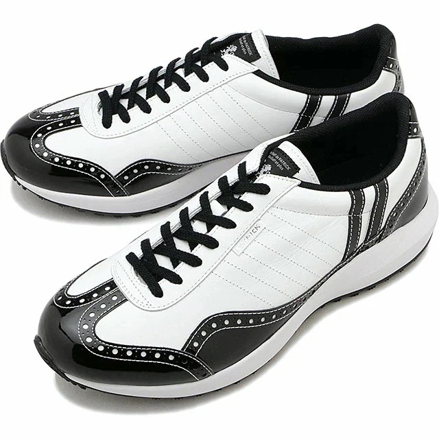 ゴルフシューズ パレスカップ レザー [G4101] PALACE-CP/L メンズ 靴 男性用 スニーカータイプ 日本製 ステアレザー 牛革 スパイクシューズ W/BK