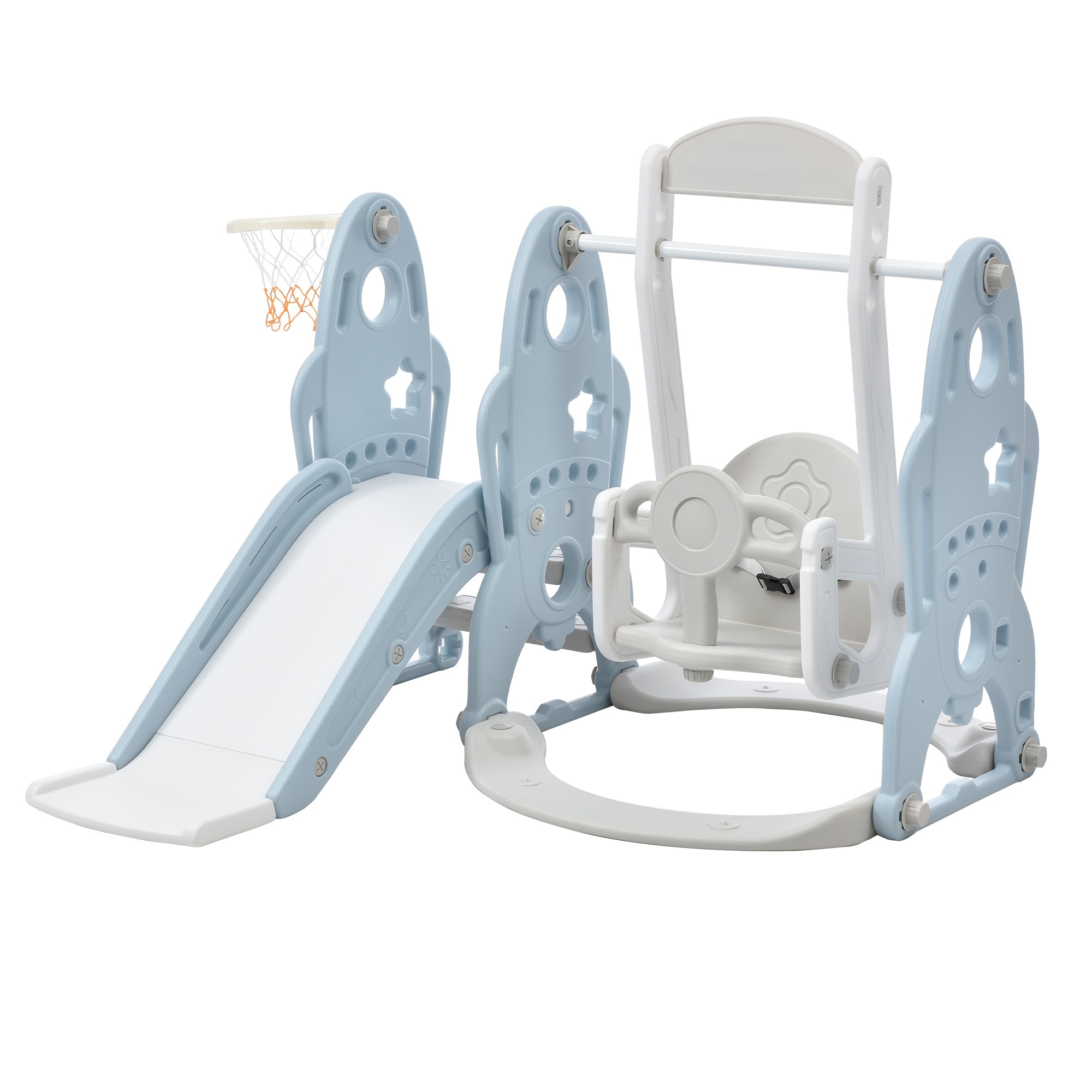【大好評！最安値挑戦!】滑り台 すべり台ブランコ 遊具 すべりだい スライダー 室内 室外 大型遊具 スウィング キッズ キッズパーク 子供 バスケットゴール 子供 誕生日プレゼント クリスマス Bl
