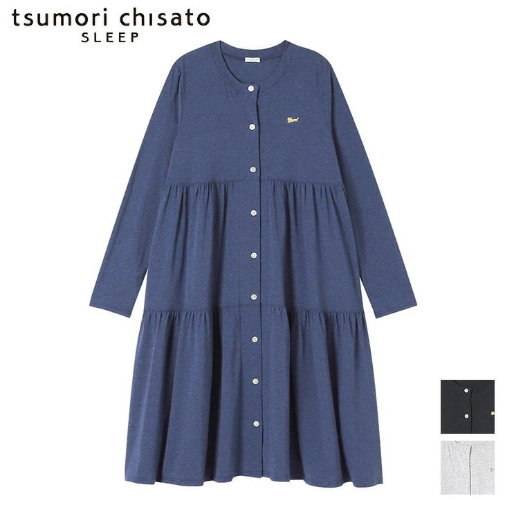ツモリチサト tsumori chisato ワコール wacoal ワンピース ルームウェア 部屋着 長袖 ネコ ツモリチサトスリープ 寝間着 秋冬 UNX555