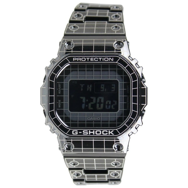 CASIO カシオ G-SHOCK 電波 ソーラー Bluetooth スマートフォンリンク フルメタル BLACK Grid Tunnel （グリッドトンネル） GMW-B5000CS-1 【送料無