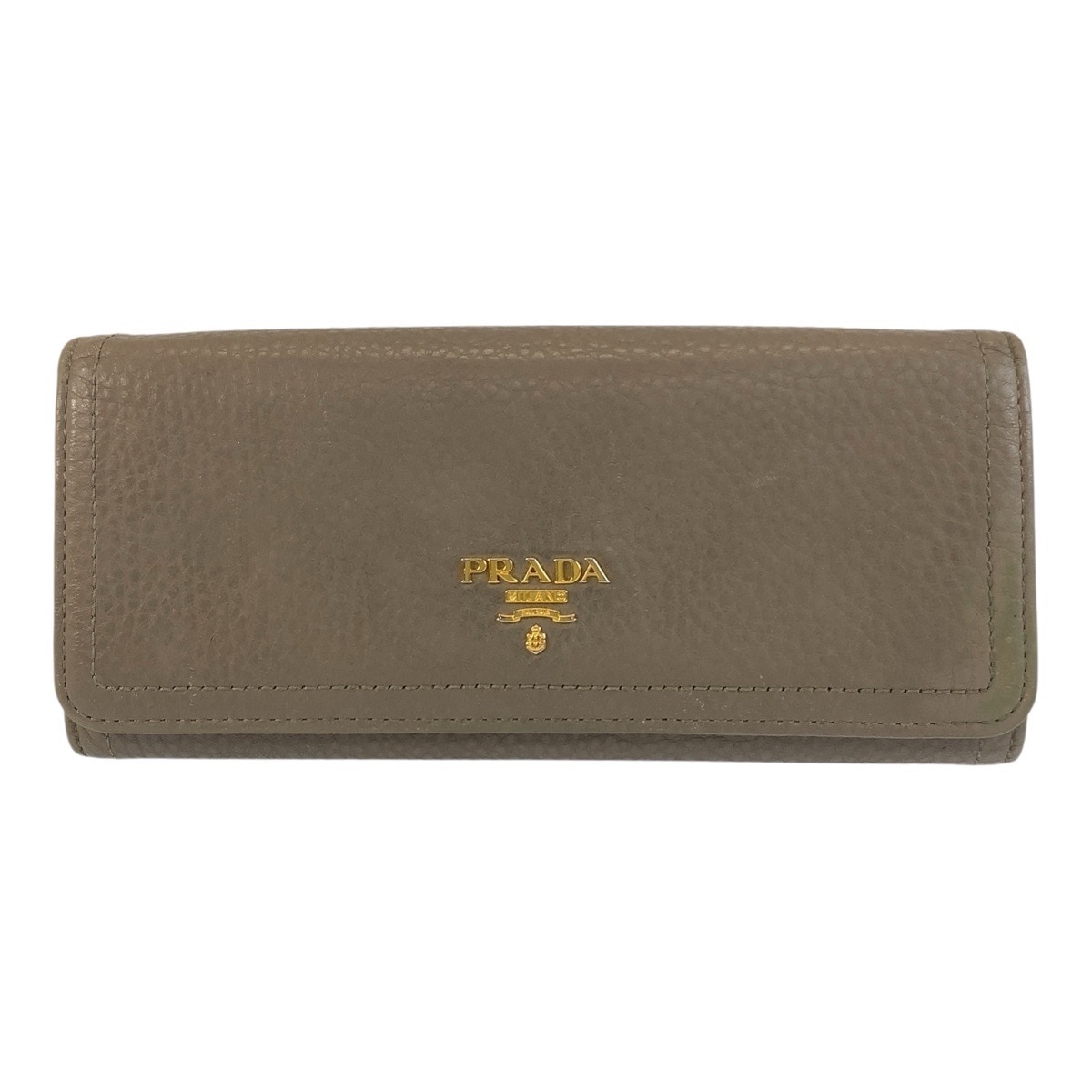 ロゴ グレージュ ゴールド金具 レザー 長財布 ロングウォレット レディース 504318