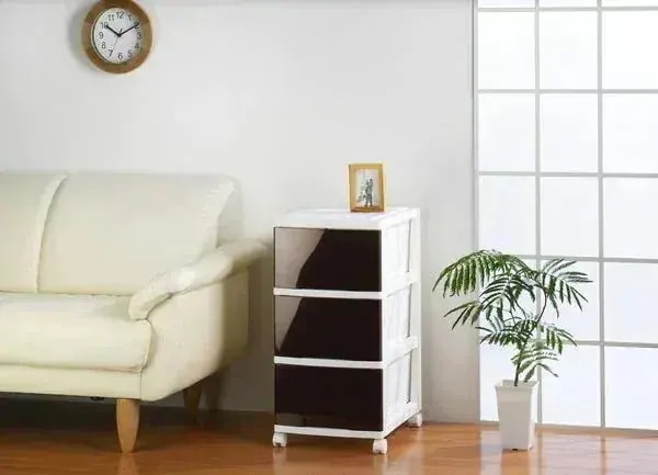 チェスト タンス 衣類収納 家具 インテリア LUGS ルームチェスト 3段 リビングに 綺麗 引出