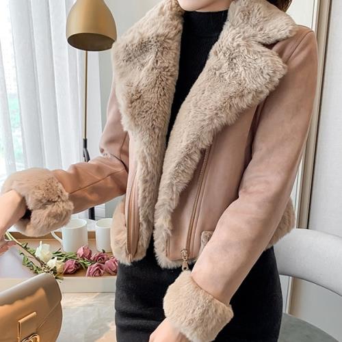 【急速出荷 2025年新作】アウター ジャケット ブルゾン ボア ショート丈 無地 襟付き 冬 大きいサイズ 長袖 おしゃれ 可愛い 韓国ファッション オルチャン 防寒 暖かい ファー ふわふわ もこ