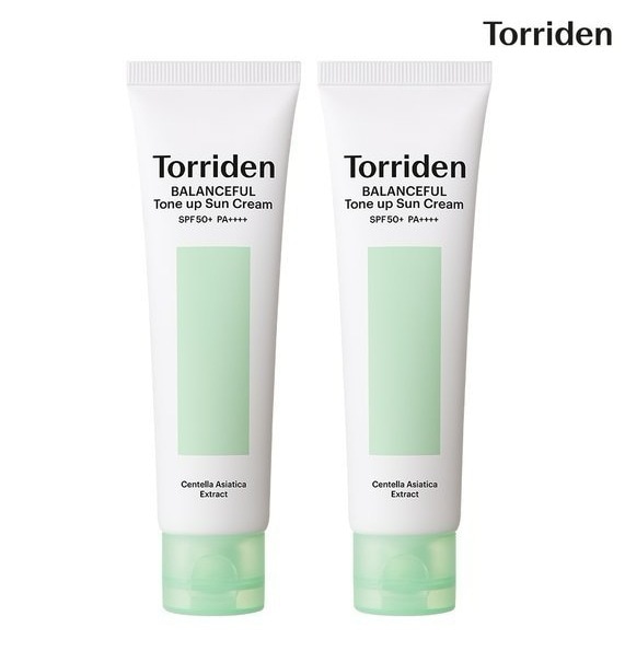 【1+1】バランスフル シカ トーンアップ 日焼け止め 60ml+60ml (SPF 50+ PA++++)