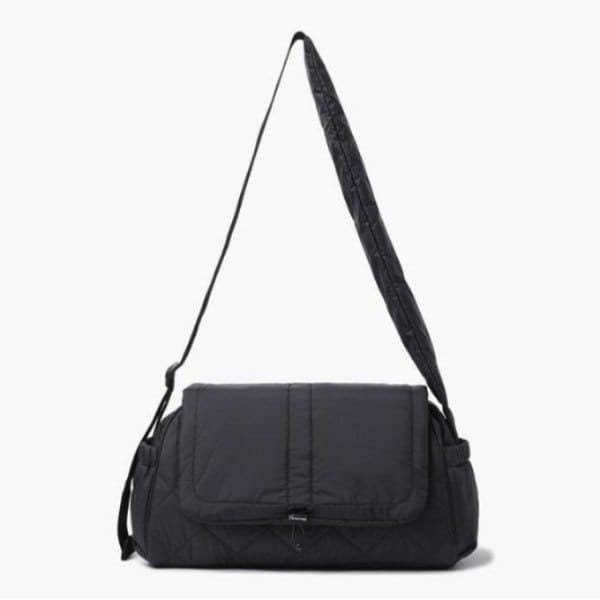 クロスバッグ JQS QP322WBG92-BLK 女性用パディングショルダーバッグ / BLACK