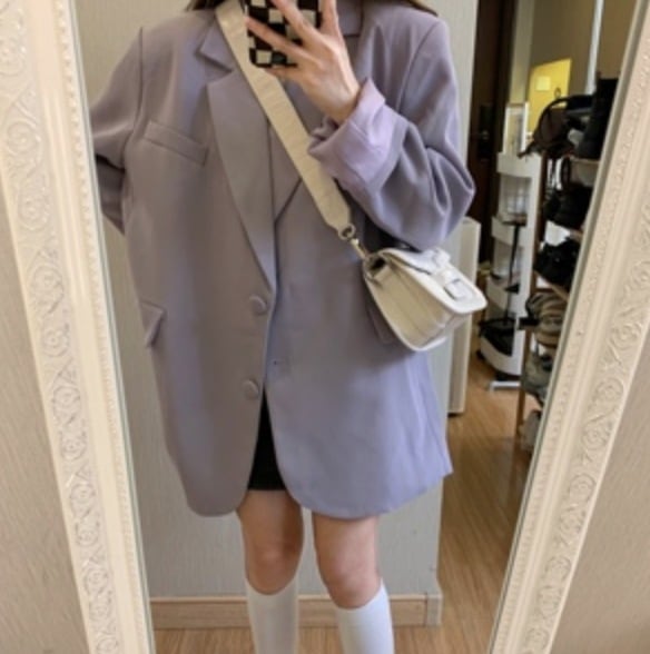 アウター ジャケット 上着 袖あり 長袖 かわいい 大人可愛い きれいめ シンプル カジュアル 大人 上品 おしゃれ お洒落 かっこいい レトロ 大人女子 こなれ感 ラフ メンズライク ルーズ 個性的
