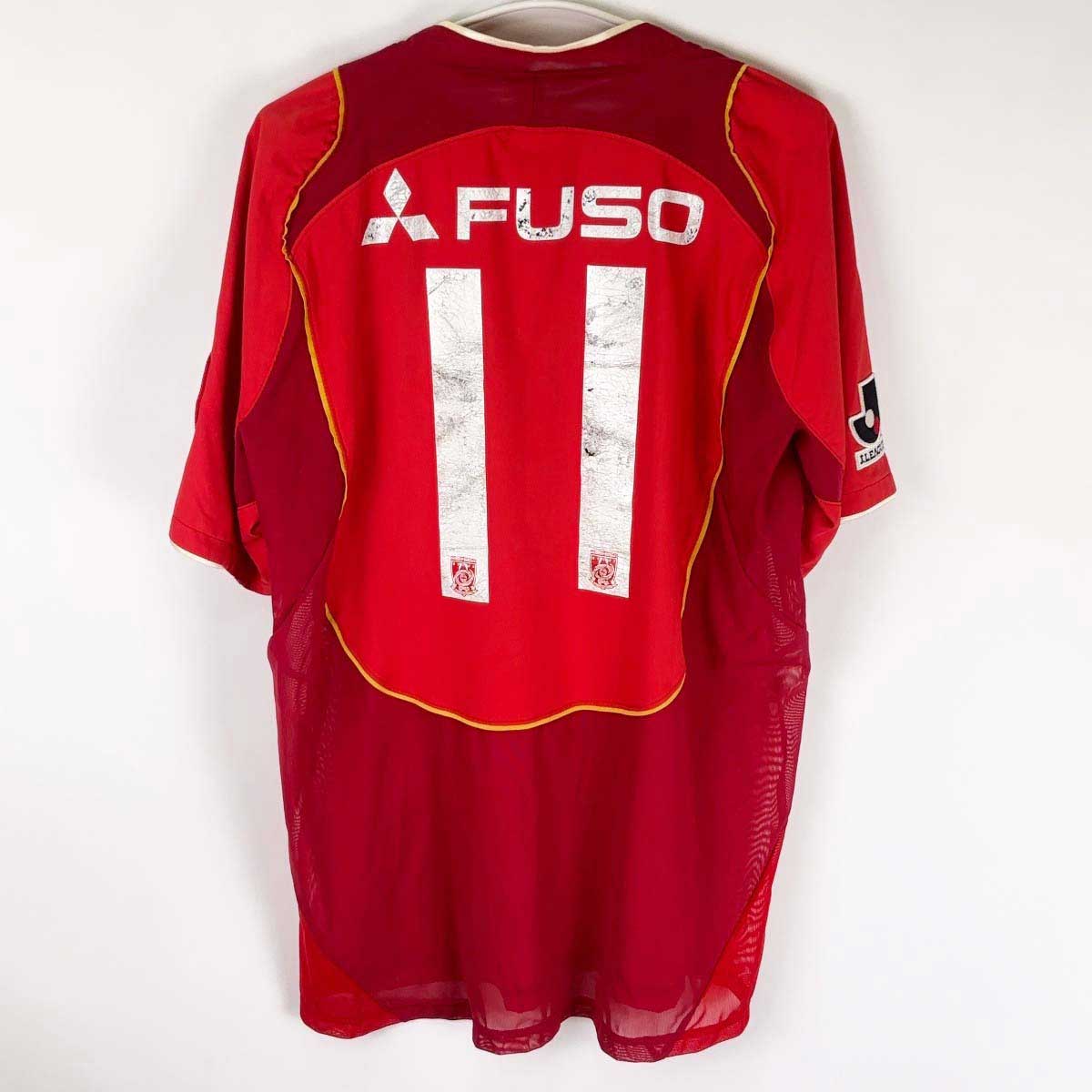 【中古】ナイキ 2004 浦和レッズ ユニフォーム ホーム #17 田中達也 XL メンズ NIKE サッカー Jリーグ