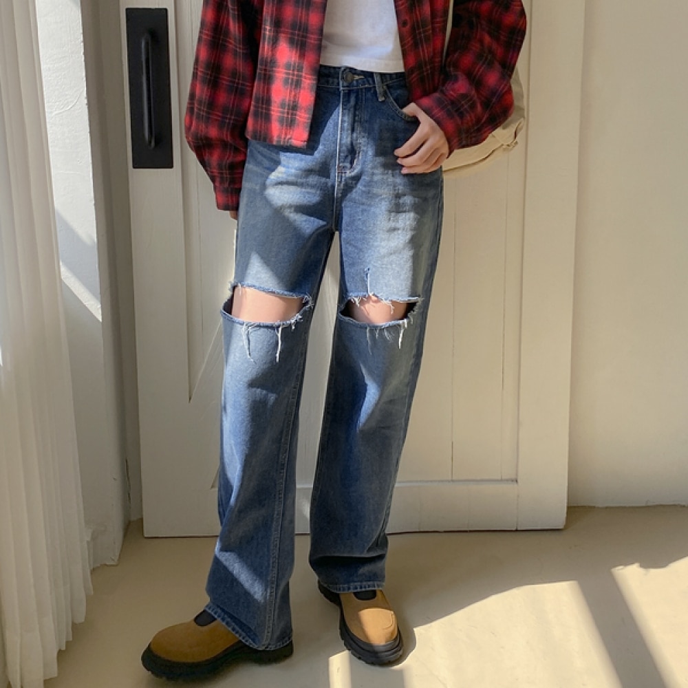 (JSTYLEのイーブレット) イーブレットレボンリカバリーワイドデニムパンツ JSTYLE