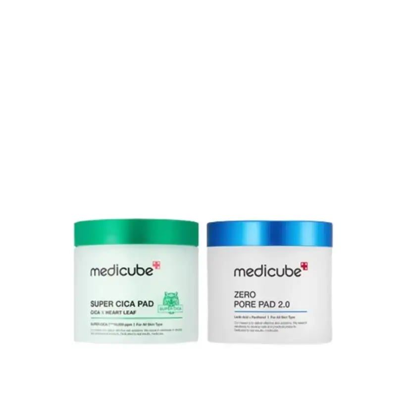 毛穴X鎮静セット（ゼロ毛穴パッド2.0 + スーパーシカパッド）#毛穴タイトニング効果元祖国民パッド&ツボクサエキス88%水分鎮静パッド