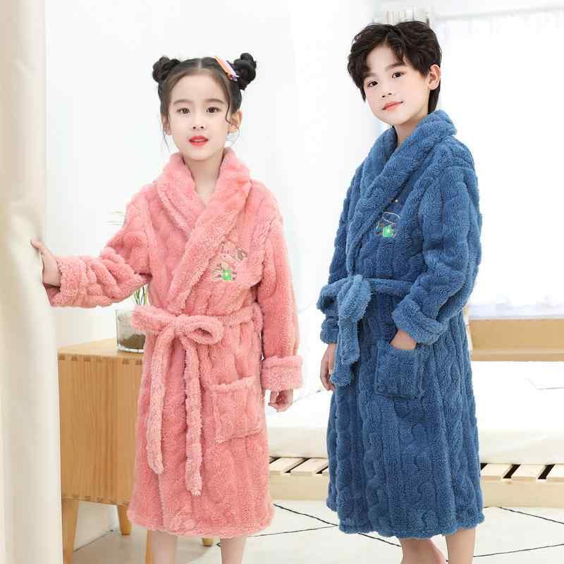 キッズ パジャマ ナイトウェア バスローブ ネグリジェ リラックス ウェア ルームウェア ガウン ロング 厚手 衣料品 親子 子供 秋冬 5,327円