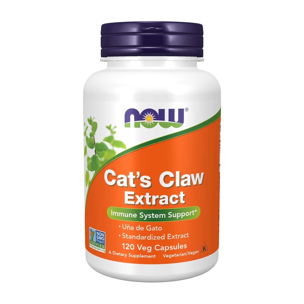 NOW Foods, キャッツクローエキス120植物性カプセル