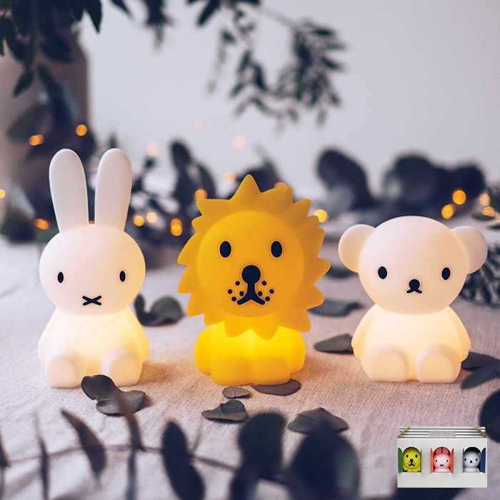 Miffy LED Bundle Of Light 3点セット MrMaria 照明 かわいい 夜 ベッドサイド 電池式 タイマー 子供部屋 置き型 ミニ