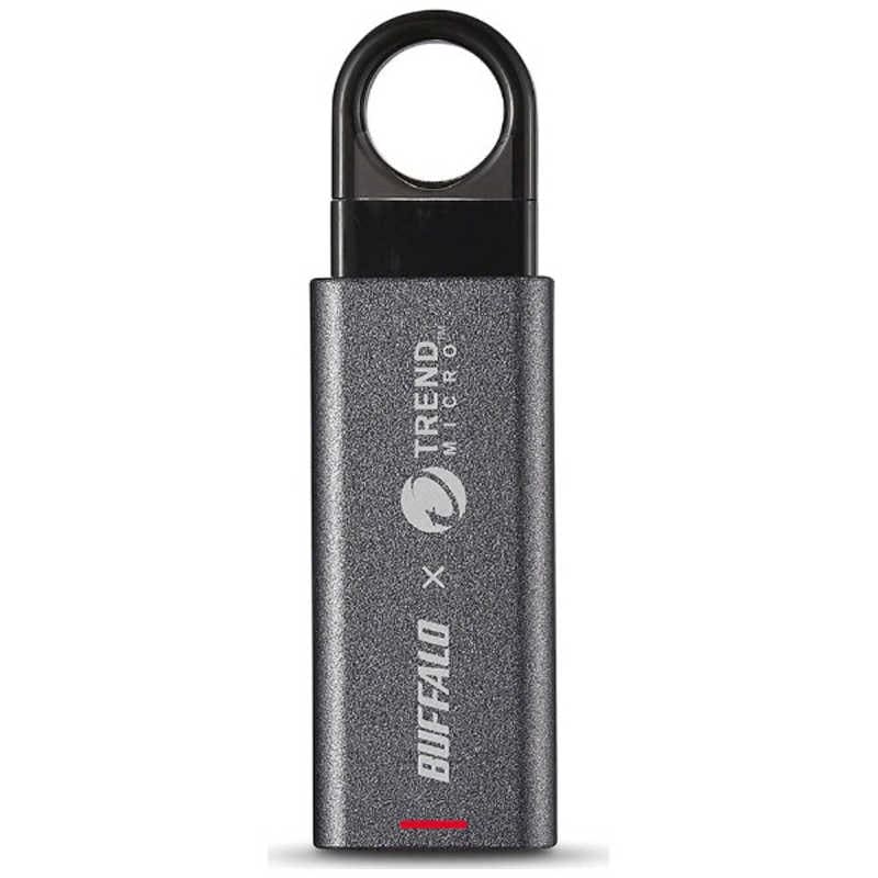 BUFFALO　USB3.1メモリ [Win]ウィルスチェック機能付き RUF3-HKSシリーズ　RUF3-KV32G-DS [32GBダ－クシルバ－]