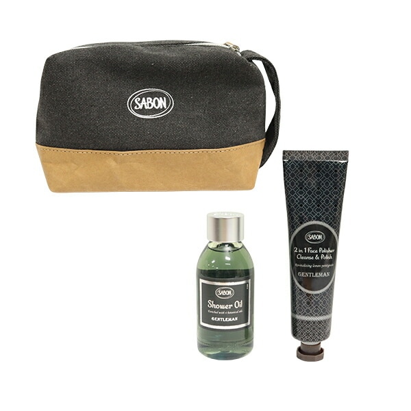 オリジナルセット ジェントルマン シャワーオイル100ｍL フェイスポリッシャー60ｍL ポーチ ギフト 花以外 2025 香り