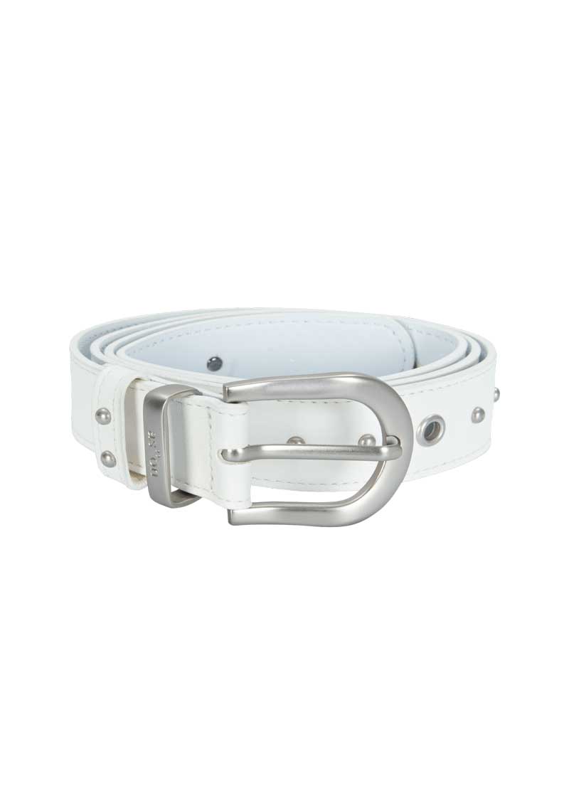 【AS"ON】 TWINS EYELET BELT / WHITE バッグチャーム 正規品