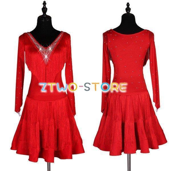 ダンス衣装 ラテン衣装 チャチャチャ 社交ダンス ラテンドレス ワンピース キャバ ダンス衣装 スタンダード ワルツ 演出用 舞台 発表会ドレス