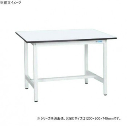 サカエ 軽量作業台KAタイプ 抗菌加工 1200×600×740mm KA-126MW