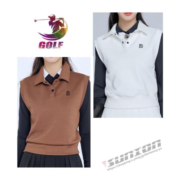 ゴルフベスト レディース GOLF 蓄熱保温 ボア素材 ゴルフウェア 防寒 秋冬 中綿ベスト ストレッチ カジュアル 暖かい プレゼント ギフト