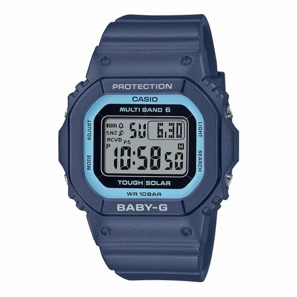 取寄品 正規品 CASIO腕時計 カシオ BABY-G ベイビージー デジタル表示 長方形 ソーラー 10気圧防水 BGD-5650-2JF レディース腕時計