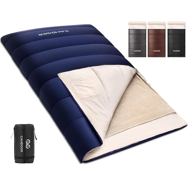 【国内即発】寝袋 冬用 CAMDOOR シュラフ 冬用 【取り外せる毛布&2個連結可】寝袋 封筒型 230T防水 6in1多機能 快適温度-15℃~20℃ 2.5kg 3.0kg 3.5kg 保温 収