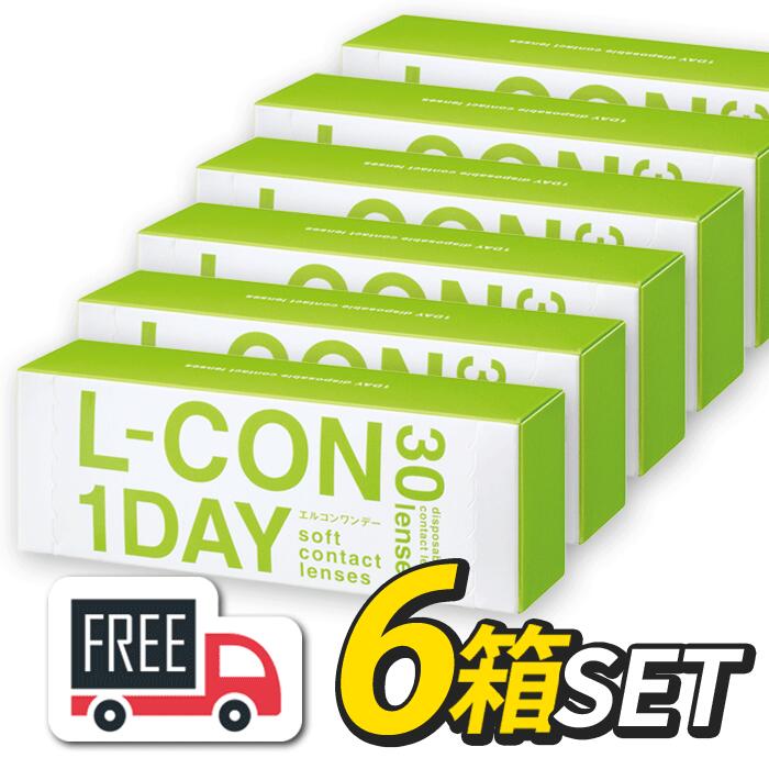 工ルコンワンデー 6箱セット（1箱30枚入）シンシア l-con lcon 1day コンタクトレンズ 1日使い捨て