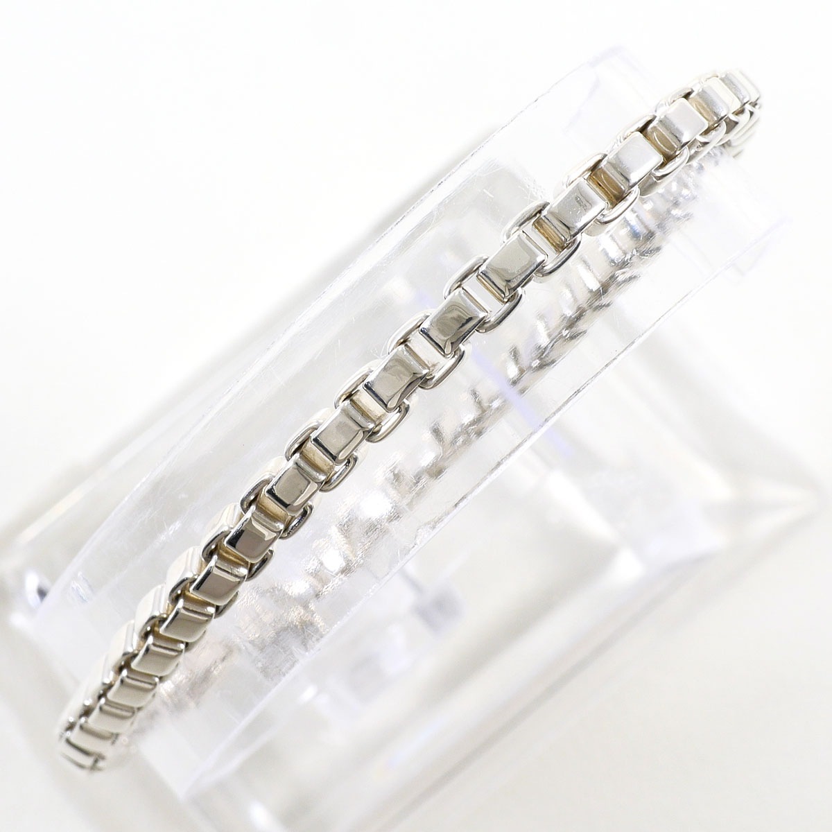 ティファニー ベネチアン シルバー ブレスレット 総重量約15.2g 約17.5cm ジュエリー 中古