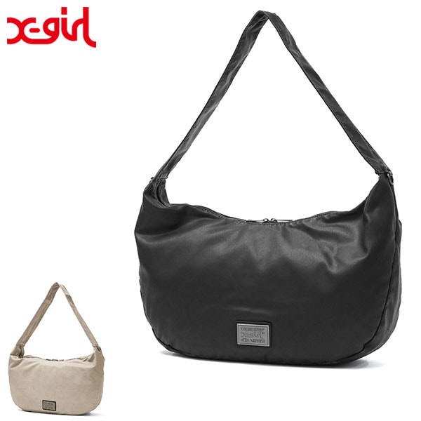 ショルダーバッグ レディース 斜めがけバッグ 大きめ A4 バッグ ブランド 合皮 フェイクレザー おしゃれ METAL PLATE LABEL SHOULDER BAG 105254053009