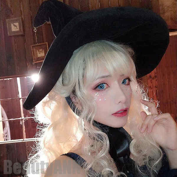 理想の自分へ新生活 魔女の帽子 コスプレ帽子 Lolita ハロウィンハット ハロウィンの衣装 レディース ハロウィーン帽子 とんがり帽子 漁師帽子 ビッグハット 巫女 ファッション 可愛い 飾り 装
