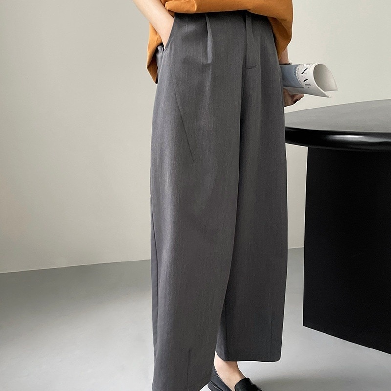 ボトムス パンツ ワイドパンツ テーパードパンツ スラックス アンクル丈 ワイド ポケット ハイウエスト バックゴム 伸縮性 薄手 大人可愛い きれいめ シンプル カジュアル 大人 上品 お洒落