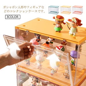 透明ケース コレクションケース 保存 収納 記念品 クラフト フィギュアケース プラモデル 3段 アクリル 卓上 アクリル板 アクリルケース 展示 展示ケース ディスプレイケース 玩具