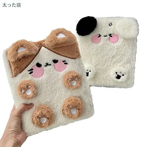 バインダー ふわふわ ファー A5 6穴 a5 韓国 ぬいぐるみ うさぎ 犬 アニマル トレカケース 収納 ファイル トレカ チェキ リフィル クリアポケット コレクトブック 韓国 シール