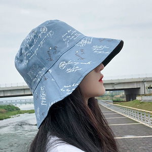 春夏秋レディース韓国ファッションHATレジャーバケットハット可愛いおしゃれ日よけ帽子両面兼用