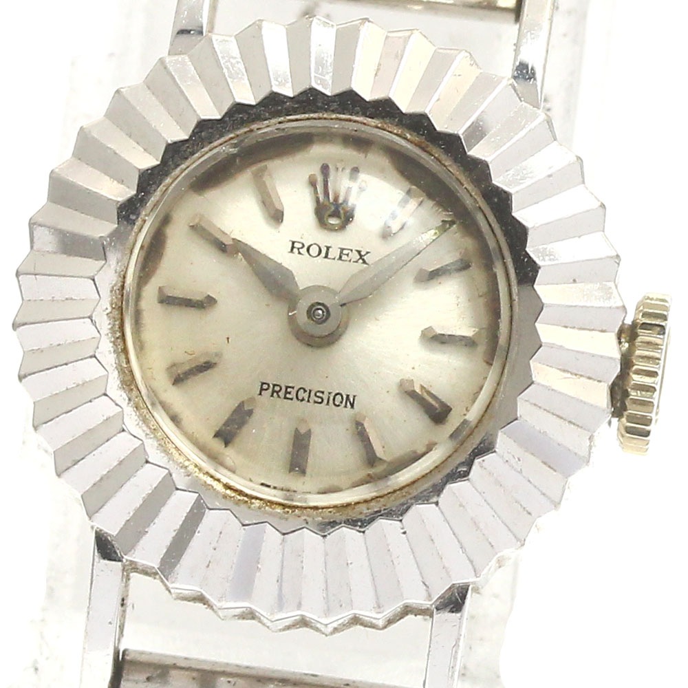 ロレックス ROLEX 2192 プレシジョン K18WG Cal.1401 手巻き レディース _884328【中古】