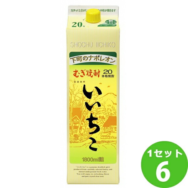 三和酒類（大分） 麦焼酎 いいちこ20度　パック 1800ml 6本 焼酎