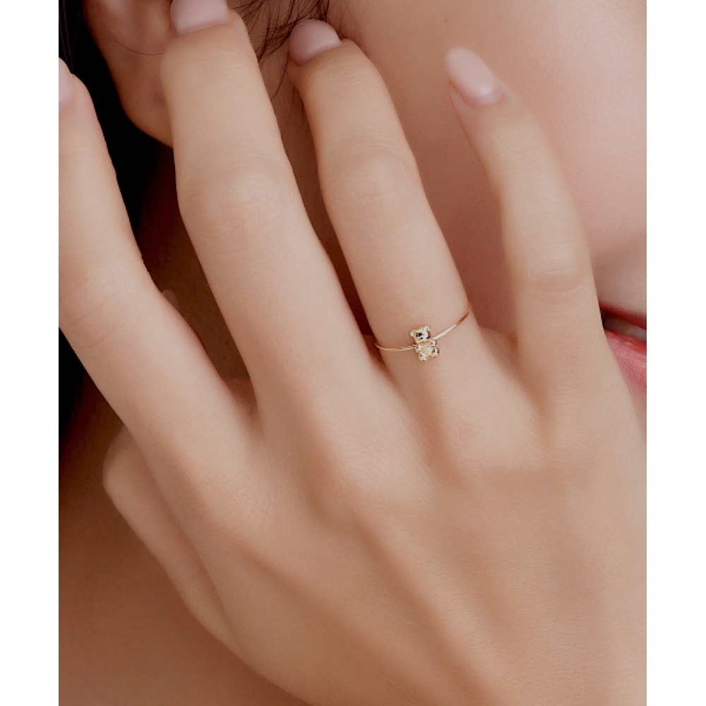 ヘレンジュエリー 14K スモールベアミスリングリング