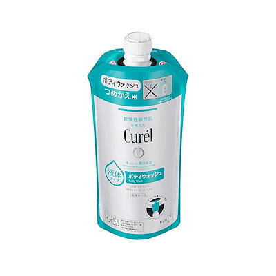 他サイト： 花王 キュレル ボディウォッシュ つめかえ用 340ml キユレルボデイWツメカエNの商品画像