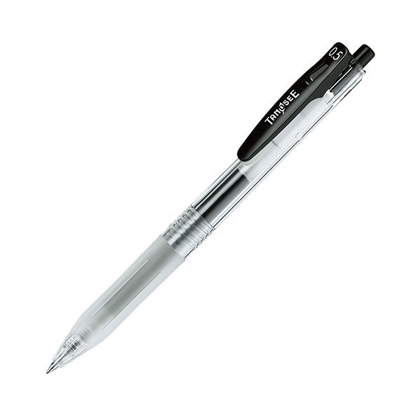 （まとめ） TANOSEE ノック式ゲルインクボールペン（バインダークリップ） 0.5mm 黒 1本 300セット