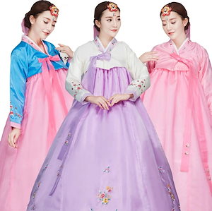 レディース　韓国民族衣装　韓服　チマチョゴリオシャレハロウィン 出演衣装　コスム